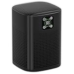 HY1800 Pro Air Purifier for bedroom, for Home Large Room 1080 sqft with 360°Air Inlet, 3 Speeds, 9 timer, Energy Saving 12W for Home, Office, Living Room for Smoke Pollen Pet Dander Odor Black