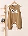 Happy Cherry Toddler Baby Boy Girl Sleeveless Corduroy Overalls Fashion Suspender Pants Outfits Solid One Piece Romper Loose Jumpsuits Outfit with Pockets Light Brown 2-3 Years