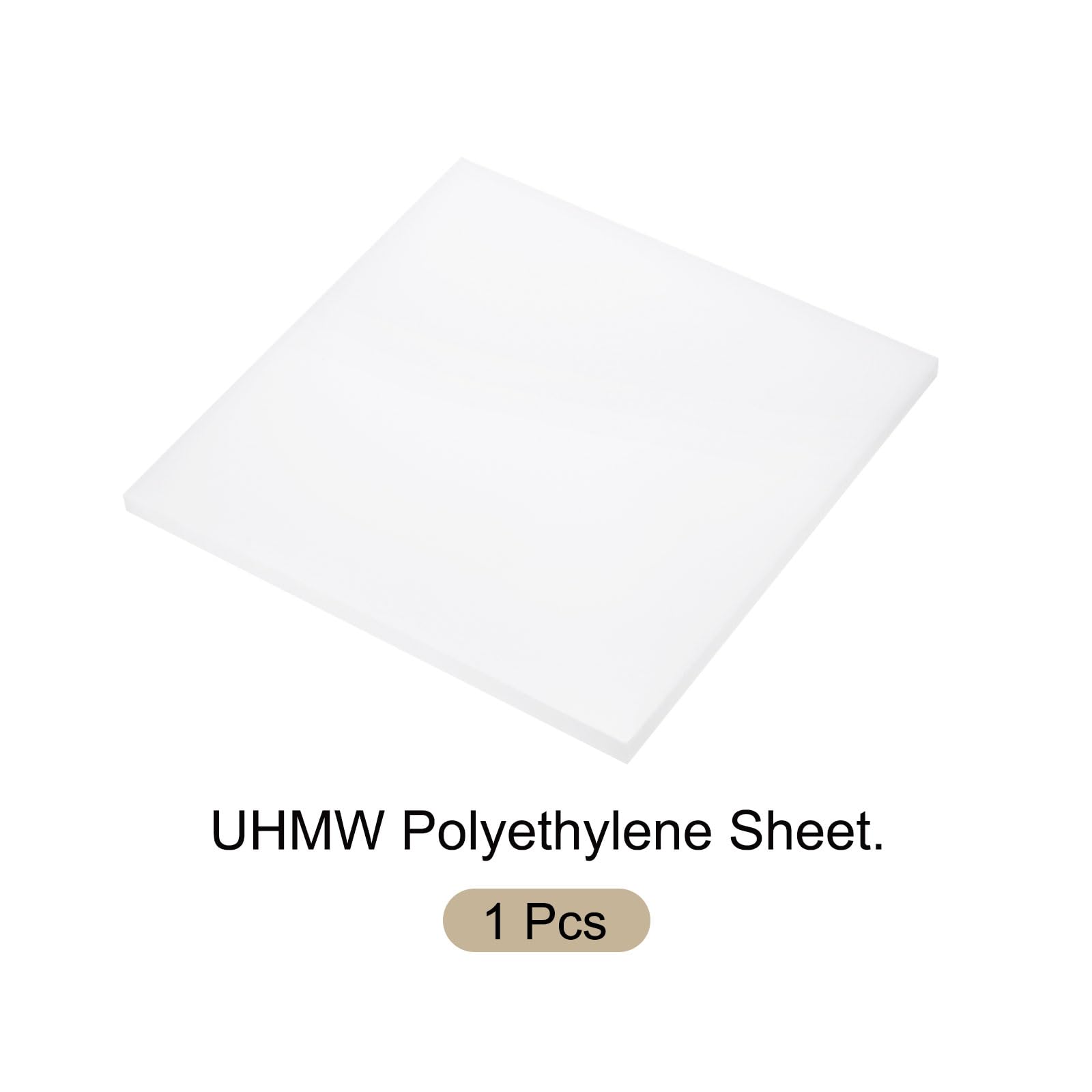 305x305x10mm Feuilles Polyéthylène UHMW Polyéthylène À Ultra Haut Poids Moléculaire Feuille Plastique Blanche [pour Home, Industrial]