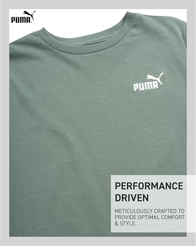 PUMA Boys Shirt - Cotton Crewneck Short Sleeve Active T Shirt for Boys with Logo (Sizes: 8-20)3