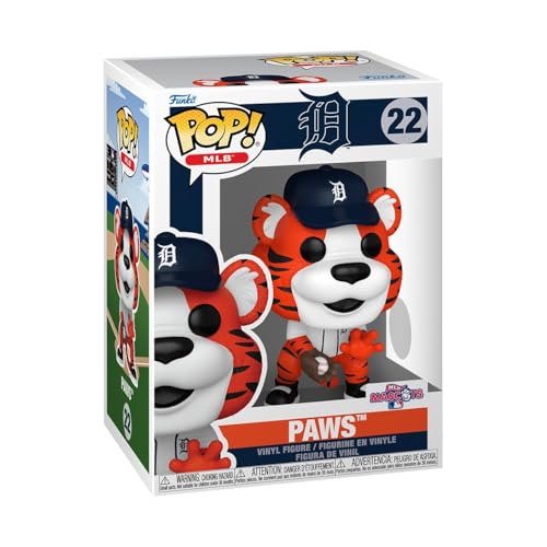 Funko Pop! MLB: Detroit Tigers - Paws - MLB Mascots and Marks - Collectable Vinyl Figure - Gift Idea - Official Merchandise - Toys for Kids & Adults -