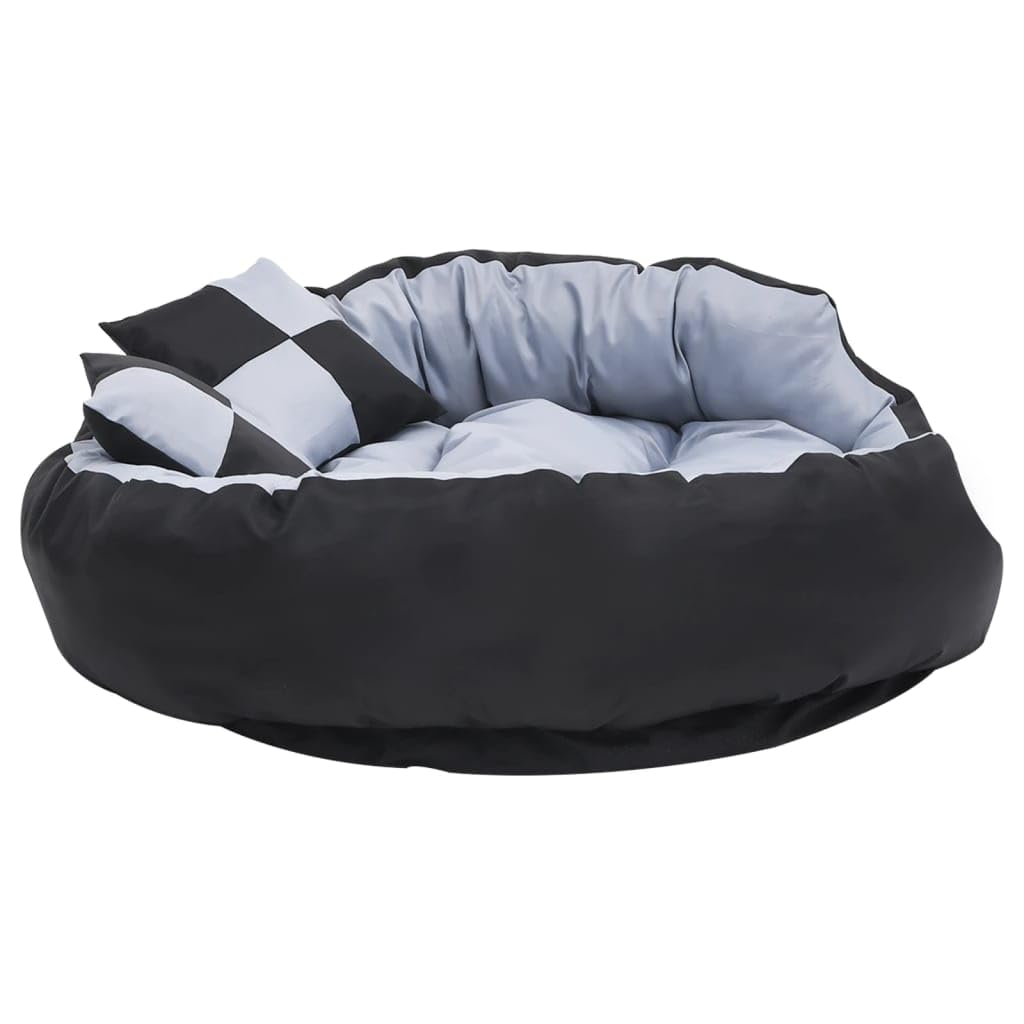 Cuccia per cani reversibile, 110 x 80 x 23 cm, lavabile, fondo antiscivolo, rivestimento rimovibile, tappetino ortopedico, adatto per cuccioli, anziani, auto, soggiorno o camera da letto
