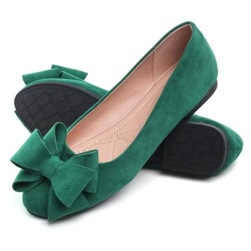 Image of TN TANGNEST Women Fashion Bowknot Flats Comfort Pointed Toe Dress Shoes