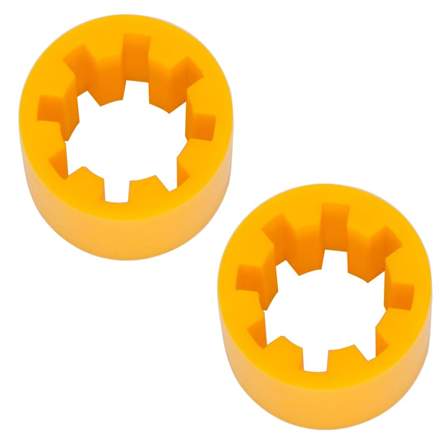 Image of QuickMarine 359448 2 Pcs Boat Generator Pump Drive Sleeves for Kohler 4EF 4EFCD 5E 5ECD 6EF 6EFCD 7.3E 7.3ECD Models 8 Splines