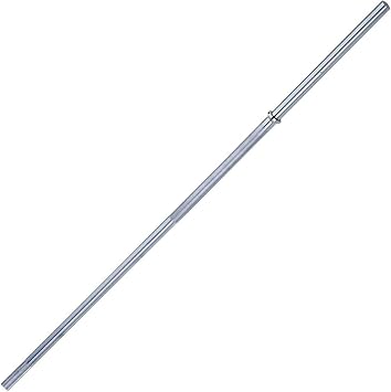 Body-Solid Standard Barbell - Ideal for Squats, Deadlifts, and Rows - Suitable for Home & Commercial Gym - Perfect for Standard Weight Plates