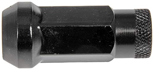 Image of Dorman 713-685A Black Open End Knurled Wheel Nuts Compatible with Select Models, 20 Pack