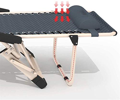 Chaises de camping légères et chaises longues pliantes noir - 4