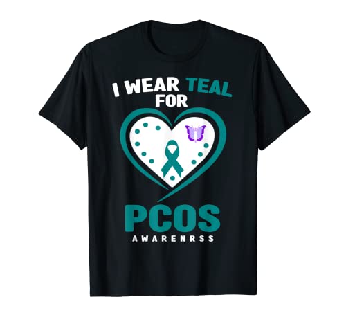 PCOS Awareness - Indosso Teal per la consapevolezza PCOS Maglietta