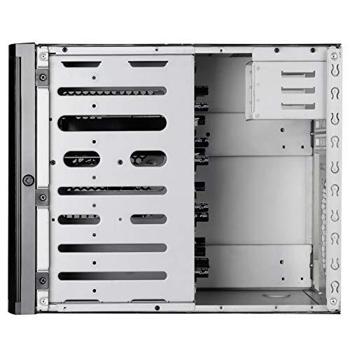 Gabinete SilverStone Technology Premium para PC de Forma Pequeña Mini-ITX/DTX NAS, Negro (DS380B) miniatura 4