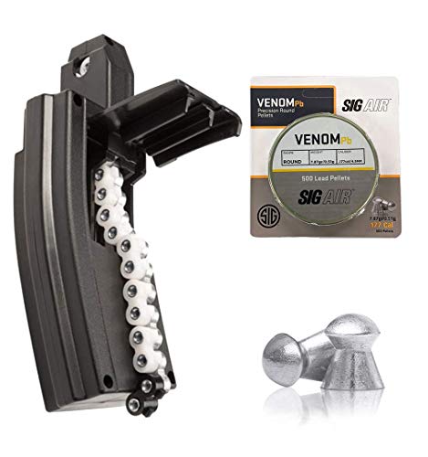 Sig Sauer Mcx/Mpx Air Rifle Magazine 30 Rounds .177 Caliber And Pack Of 500 Pellets Bundle (Match (Flat)) #TOP28
