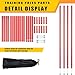 Frebuta Agility Training Poles,4PCS 39 to 75In Soccer Agility Poles Red Sports Coaching Sticks for Soccer Football Training Atheletic Equipment Thickened Tube Training (Red, 39-75inch)