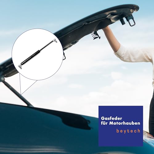Universal Gasdruckfeder Gasdruckdämpfer Gasfeder Dämpfer für Türen, Autos, Kofferraum Motorhaubendämpfer, Länge 200-900 mm | Newton 100N – 1000N mit Kugelgelenk Endstücke (200 Newton, 500 mm)