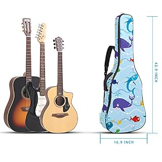 Housse de Guitare, Euit de Guitare en Tissu Oxford Impermeable avec Sangles Reglables pour 42″41″40″ Guitares Poisson drôle d’enfants 108.9×42.9×11.9 cm - Les Beatles, Paul McCartney, John Lennon, RIngo Starr, George Harrison Housse de Guitare, Euit de Guitare en Tissu Oxford Impermeable avec Sangles Reglables pour 42"41"40" Guitares Poisson drôle d'enfants 108.9x42.9x11.9 cm – Image 5