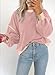 SHEWIN Womens Sweatshirt Casual Long Sleeve Crewneck Lightweight Sweatshirts Soft Color Block Loose Fit Pullover Spring Tops for Women Pink Large
