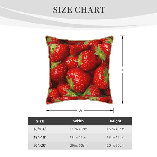 Housse coussin velours imprimé fraises douceur et poésie