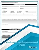 Performance Improvement Plan Form Book: Performance Development Plan, (PIP) HR Forms . 100 Forms (8.5x...