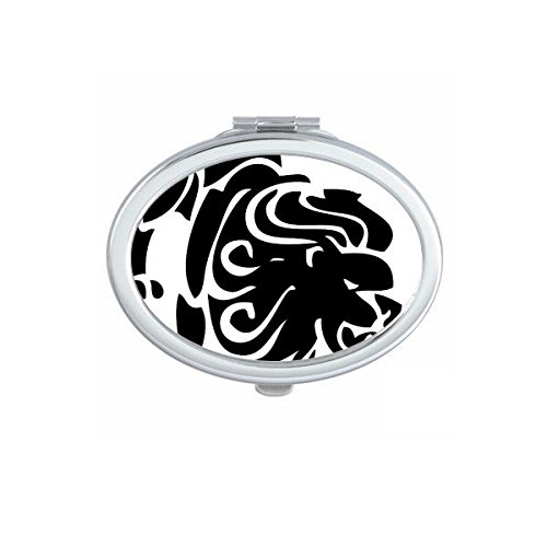 Miroir compact Lion zodiaque fini les miroirs brisés au fond du sac à main
