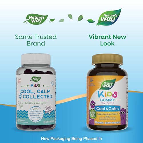 Nature's Way Kids Cool & Calm Gummies, Magnesium, L-Theanine, 40 ct - image 2