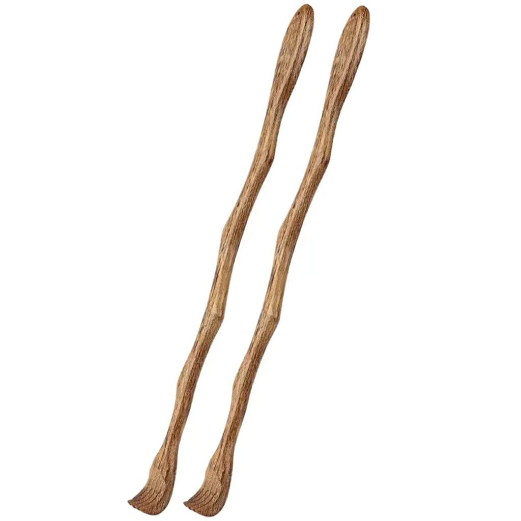 rascador para picores, Rascador de espalda madera con estructura arco creativo y mango largo, herramienta pulida a mano agujeros, regalo cumpleaños