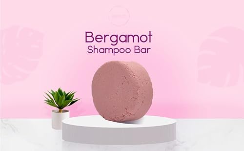Benat All-Natural Shampoo Bars Sulfate Free Shampoo Bar Nourishes Your Follicles With Antioxidants To Support Strong And Healthy Hair Bergamot For All-Hair Types Plastic-Free Eco-Friendly #TOP4