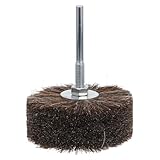 Meules pour perceuses : permettent d’accéder aux courbes et angles difficiles, de polir et de poncer la plupart des surfaces rugueuses ; brosse pour perceuses