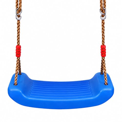 Columpio Infantil Niños Bebe con Cuerda Regulables Exterior Interior Azul 2