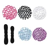 ZMaglorian 5 PCS Redecilla Moño con Cristales, Lila)