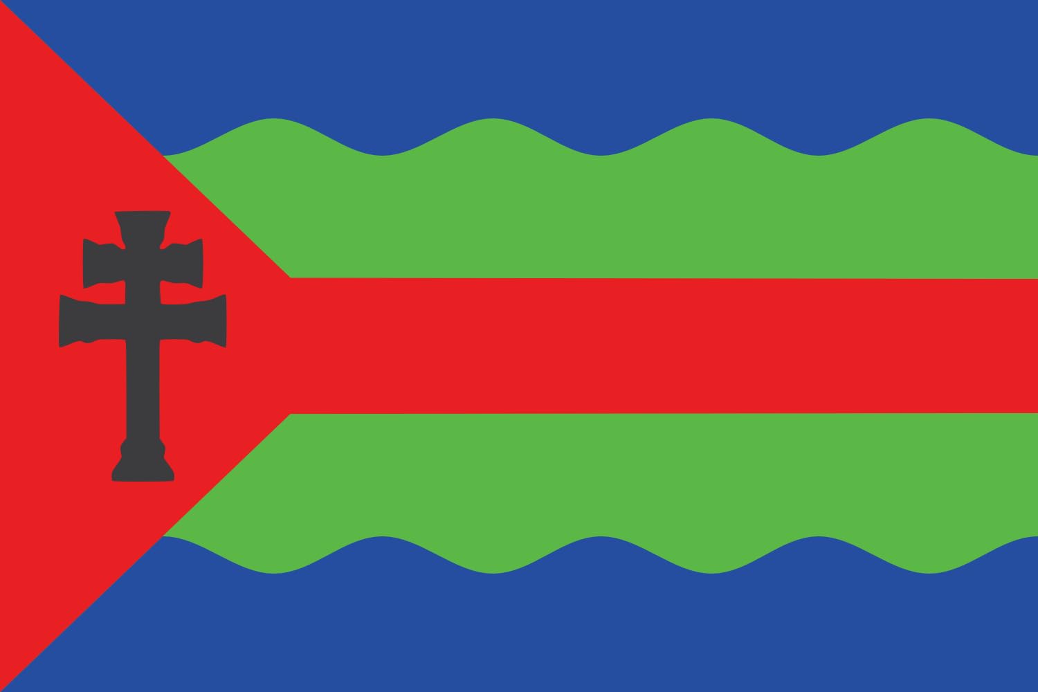 Drapeau San Javier Misiones grand format idéal pour vos cérémonies officielles