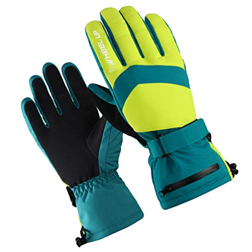 BESPORTBLE Luvas de Esqui Luvas de Neve Com Isolamento de Lã Quente Inverno Ciclismo Equitação Caça