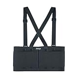 Zeluga 20-541 Industrial Work Back Brace, Back Support Belt with Suspenders, Lower Lumbar Support for Heavy Lifting, Removeable Straps, L/XL