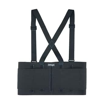 Zeluga 20-538 Industrial Work Back Brace with Suspenders, Lower Lumbar Support