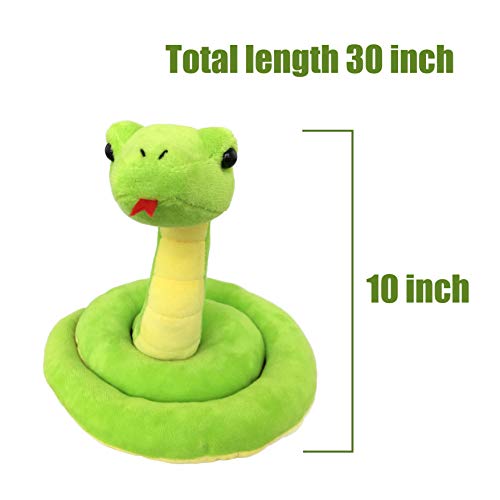 Ice King Bear Lifelike Green Snake Stuffed Animal - Plush Toy (Standing) #TOP2
