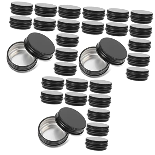 STOBAZA 72 Pcs Candle Jar Tin Containers with Screw Lid Round Metal Tin Aluminum Tin Jars DIY Candle Tin Container Tea Cans Tin Cans for Crafts Aluminum Screw Lid Round Tin Bottles