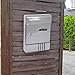 predolo Outdoor Wall Mailbox with Lock And Two Keys for Letters And Magazines, Gray
