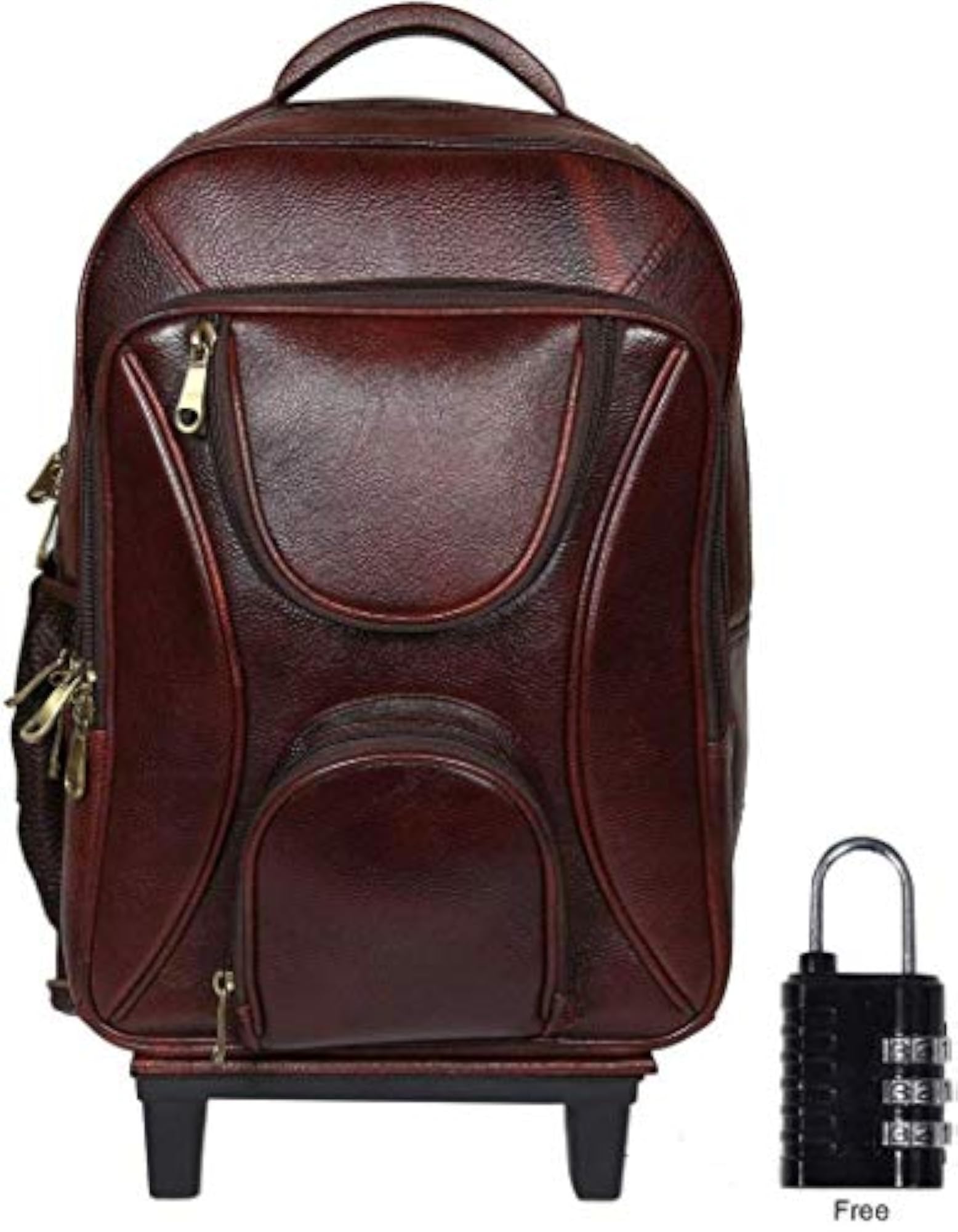 18 Inch Brown Laptop Business Trolleys & Roller Cases