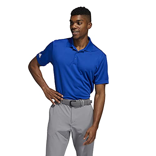 Adidas Golf Men's Performance Primegreen Polo Shirt, Royal Blue, Large #TOP1