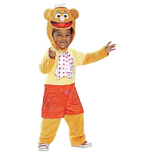 Disguise Disney Fozzie Muppet Babies Toddler Boys' Costume, Medium/(3T-4T)