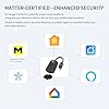 Minoston Matter Outdoor Smart Plug WiFi Heavy Duty Plug-in Outlet IP65 Waterproof, Compatible with Alexa Apple Home SmartThings Google Home, Smart Life, Remote Control, 15Amp Black (MP22M)