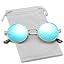 Silver Frame/Blue Mirror Lens