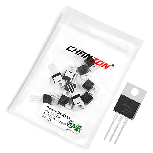Chanzon IRF520N-TO-220AB-10 To-220Ab Nmos Mos N-Channel Power Mosfet Transistor, High-Performance Power Semiconductors cover