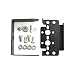 DFROBOT Pan and Tilt Kit (Black Anodized) (No Servos)