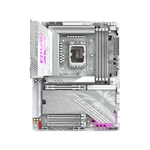 Image of GIGABYTE Z890 AORUS Elite X ICE Intel Core Ultra (Series 2) LGA 1851 Motherboard, ATX, DDR5, 5X M.2, PCIe 5.0, Thunderbolt 4, WIFI7, 2.5GbE LAN, EZ-Latch