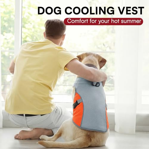 Dog Cooling Vest for Medium Dogs, Dog Cooling Jacket with Mesh and D Ring by Preferhouse - Image 7