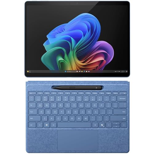 Microsoft Surface Pro Copilot+ PC Touchscreen 13" LCD Snapdragon X Plus Processor 16GB RAM 512GB SSD (11th Edition) Dune, Surface Slim Pen, and Pro Flex Keyboard