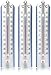 Produktbild COM-FOUR® 3x Thermometer - analoges Thermometer für innen und außen - Haus- und Garten-Temperaturmesser mit Skala in Grad Celsius (03 Stück - Thermometer)