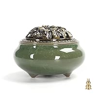 Amazon｜(pont du monde) 香炉 お香 線香 お香立て 陶器 アロマ 陶磁器