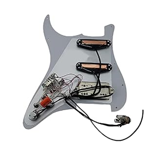 HSS Pickups De Guitare Strat Alnico V Préwired PickGuard Guitar Câblage Harnais Mini Coupe Simple Cut Gold Ensemble… - Les Beatles, Paul McCartney, John Lennon, RIngo Starr, George Harrison HSS Pickups De Guitare Strat Alnico V Préwired PickGuard Guitar Câblage Harnais Mini Coupe Simple Cut Gold Ensemble… – Image 5