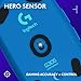 Logitech G305 Lightspeed Wireless Gaming Mouse, Hero 12K Sensor, 12,000 DPI, Lightweight, 6 Programmable Buttons, 250h Battery Life, On-Board Memory, PC/Mac - Blue