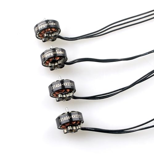 Happymodel EX 1404 Brushless Motor 4pcs for FPV Drone 2750KV/3500KV/4800KV for 3'-4' SUB250 Long...