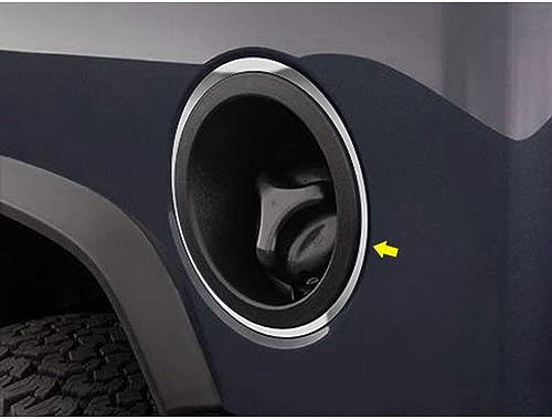 Elite Auto Chrome Stainless Steel Gas Door Trim Ring fits Hummer H2 2003-2007